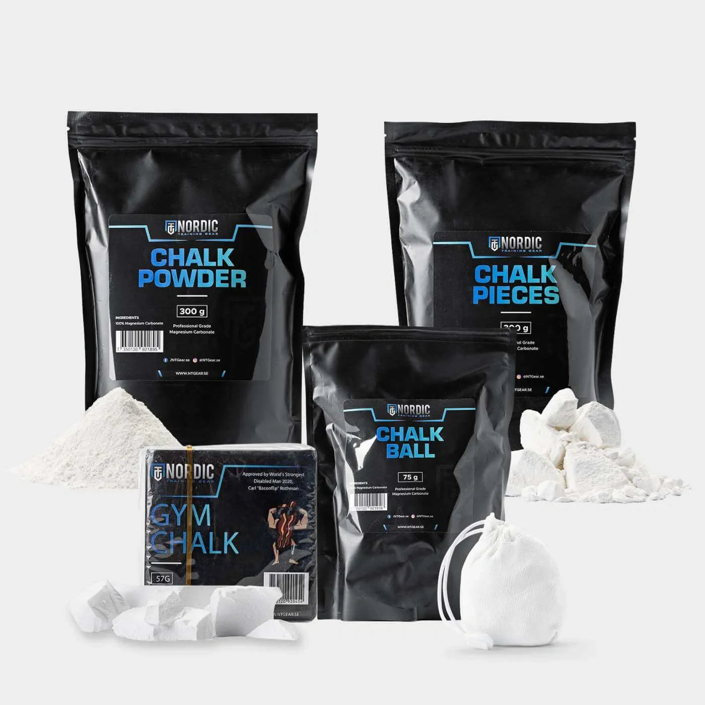 Kalk als Block & Puder